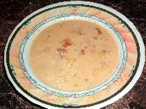 recept Krémová polévka z krásnoporky žemličky s liškami