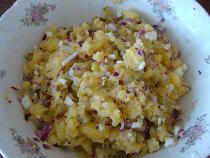 recept Teplý bramborový salát